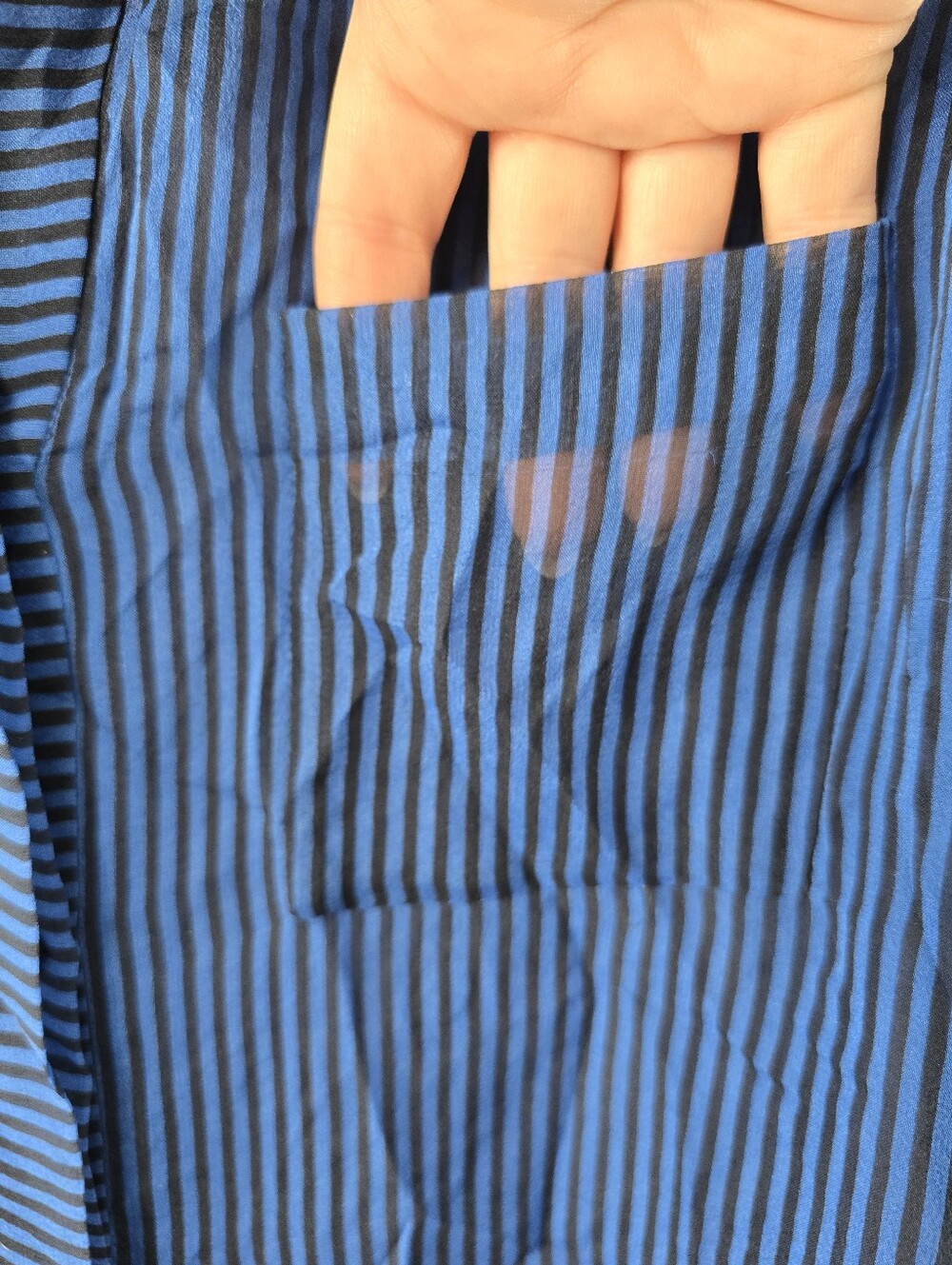 DVF Diane Von Furstenberg Lorelei 2 Silk Button Up Down Stripe Roll Tab Blouse 8 - Picture 4 of 12